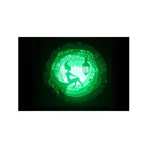 Ночной светильник Лайтбокс "Фея" (браширование, коричневая патина)