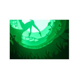 Ночной светильник Лайтбокс "Фея" с пультом (темный орех)