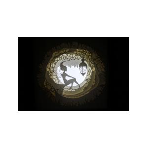 Ночной светильник Лайтбокс "Фея" (темный орех)