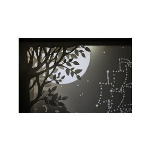 Ночной светильник Лайтбокс "Мечта" (браширование, коричневая патина)