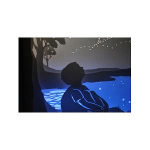 Ночной светильник Лайтбокс "Мечта" (браширование, коричневая патина)