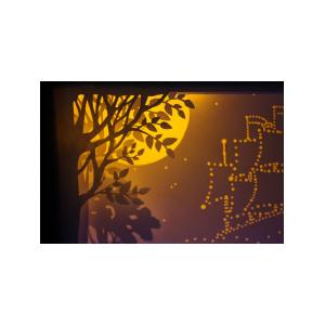 Ночной светильник Лайтбокс "Мечта" с пультом (светлый орех)