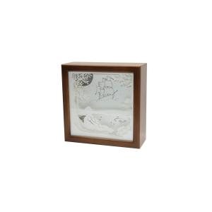 Ночной светильник Лайтбокс "Мечта" с пультом (светлый орех)