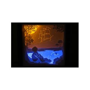 Ночной светильник Лайтбокс "Мечта" с пультом (светлый орех)