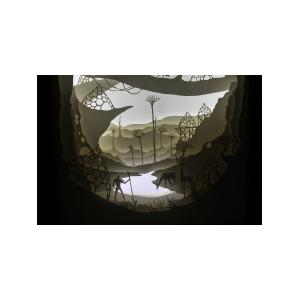 Ночной светильник Лайтбокс "Волшебный мир" (темный орех)