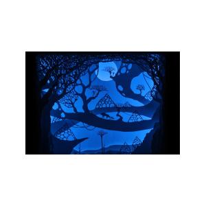 Ночной светильник Лайтбокс "Волшебный мир" (венге)