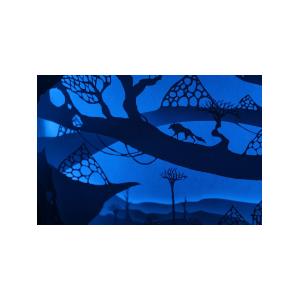 Ночной светильник Лайтбокс "Волшебный мир" (венге)