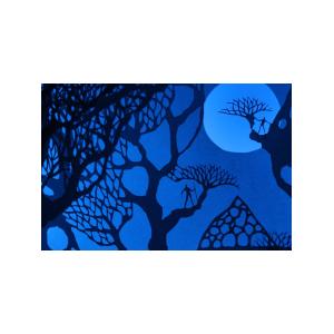 Ночной светильник Лайтбокс "Волшебный мир" (венге)