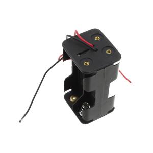 Отсек для элементов BAT/H AA*4 с двумя проводами, двухсторонний