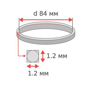 Пассик 84*1.2*1.2, L/2-полудлина 131мм