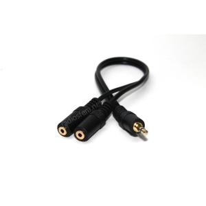 Переходник 2J2.5(G)-J3.5 гибкий 0,3м gold stereo
