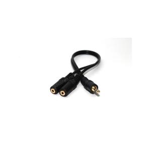 Переходник 2J2.5(G)-J3.5 гибкий 0,3м gold stereo