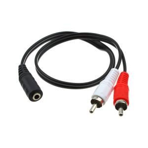 Переходник 2RCA-J3.5(G) гибкий