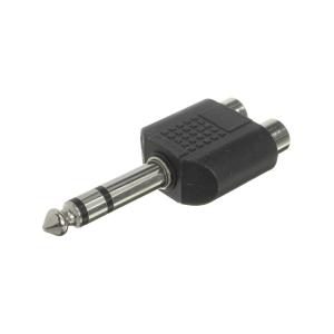 Переходник 2RCA(G)-J6.3 stereo