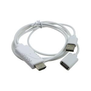 Переходник HDMI - USB(G) Конвертер шнур 1м, белый