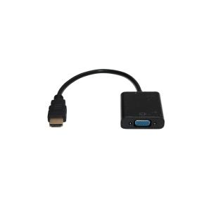 Переходник HDMI - VGA(G) J3.5-J3.5 конвертер гибкий шнур, с внешним питанием