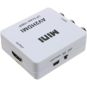 Переходник HDMI(G) - 3RCA(G)-input конвертер белый