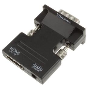 Переходник HDMI(G) - VGA J3.5-J3.5 конвертер 