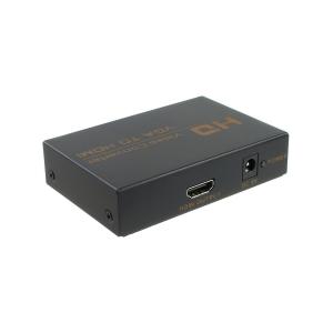 Переходник HDMI(G) - VGA(G) - RCA(G) HWH-2058 конвертер, черный