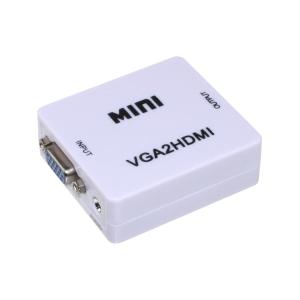 Переходник HDMI(G) - VGA(G) конвертер, белый