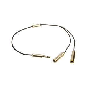 Переходник J3.5-2J3.5(G) гибкий 4PIN штекер металл