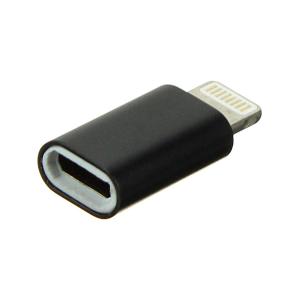Переходник microUSB B(G)-Lightning 5 металл