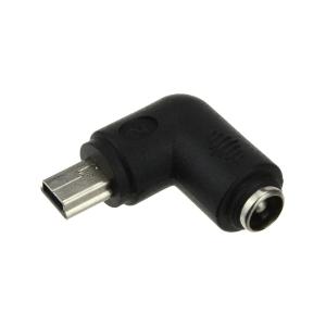 Переходник miniUSB 5PIN -гнездо питания 5,5*2,1 углом