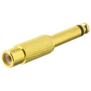 Переходник RCA(G)-J6.3 Mono gold, металл