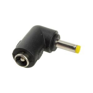 Переходник Штекер питания 4,0*1.7 - на гнездо питания 5.5*2.5 угловой
