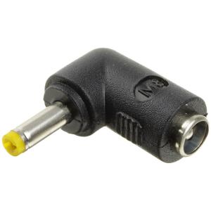 Переходник Штекер питания 4,0*1.7 - на гнездо питания 5.5*2.5 угловой