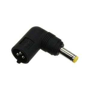 Переходник штекер питания 5.0*1.7 - на гнездо 3 pin, угловой