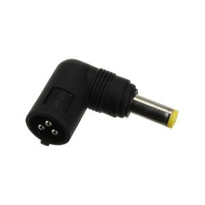 Переходник штекер питания 5.5*2.5 - на гнездо 3 pin, угловой