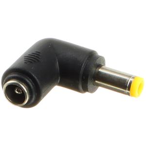 Переходник штекер питания 5,5*2,1 - на гнездо питания 5,5*2,5 угловой