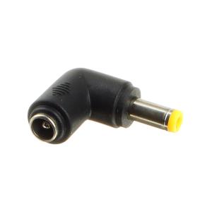 Переходник штекер питания 5,5*2,1 - на гнездо питания 5,5*2,5 угловой