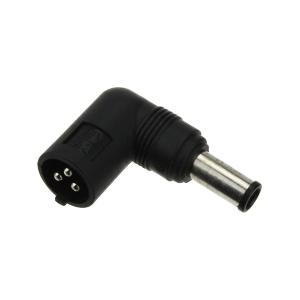 Переходник штекер питания 6.0*4.0 - на гнездо 3 pin, угловой, штырек внутри