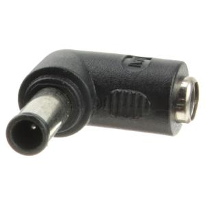 Переходник штекер питания 6,5*4,5 - на гнездо питания 5,5*2,1 штырек внутри, совместимый с Sony Viao, углом