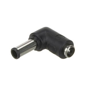 Переходник штекер питания 6,5*4,5 - на гнездо питания 5,5*2,1 штырек внутри, совместимый с Sony Viao, углом