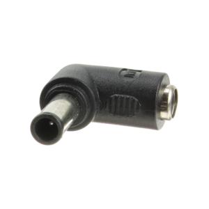 Переходник штекер питания 6,5*4,5 - на гнездо питания 5,5*2,1 штырек внутри, совместимый с Sony Viao, углом