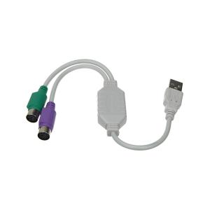 Переходник USB-2PS/2(G) штекер мышь, клавиатура
