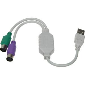 Переходник USB-2PS/2(G) штекер мышь, клавиатура