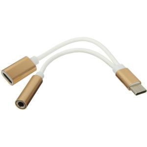 Переходник USB 3.1 Type C - Type C(G) и J3.5(G) гибкий