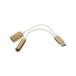 Переходник USB 3.1 Type C - Type C(G) и J3.5(G) гибкий