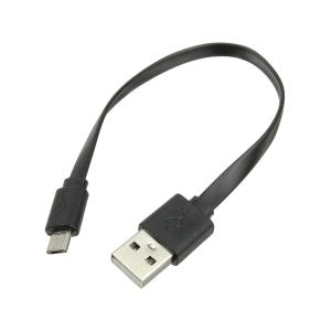Переходник USB A-microUSB B 5PIN 0.2м no OTG, только зарядка, черный