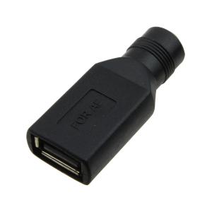 Переходник USB(G) -гнездо питания 5,5*2,1 прямой