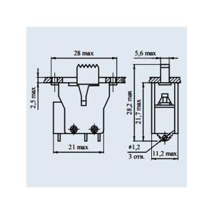 Переключатель движковый ПДМ1-1