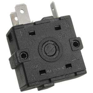 Переключатель поворотный 4 положения PA66 250V 16A для электроплит
