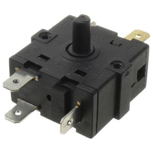 Переключатель поворотный 4 положения PA66 250V 16A для электроплит
