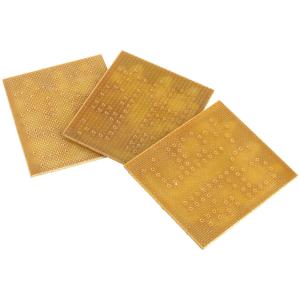 Плата монтажная 1,5х37х42мм, под микросхему DIP18 К174ХА35, 3шт, 1-сторонняя