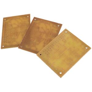 Плата монтажная 1,5х37х47мм, под микросхему DIP18 TDA1524, 3шт, 1-сторонняя