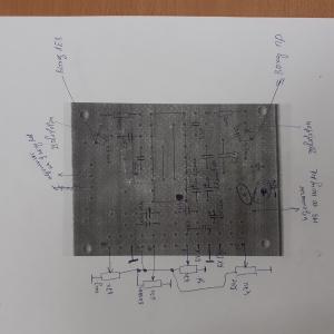 Плата монтажная 1,5х37х47мм, под микросхему DIP18 TDA1524, 3шт, 1-сторонняя
